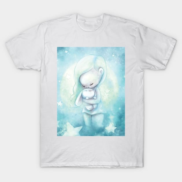 Moon Rabbit T-Shirt by selvagemqt